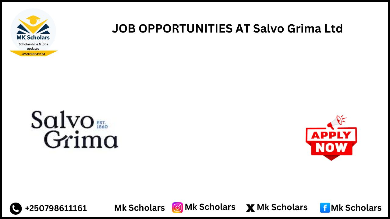 JOB OPPORTUNITIES AT Salvo Grima Ltd